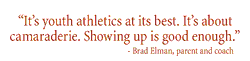 Brad Elman coaches little league